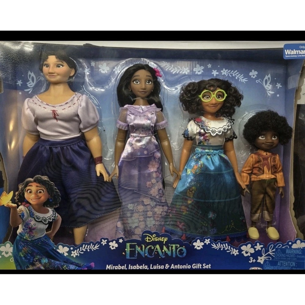 Disney ENCANTO NEW Mirabel Isabela Luisa Antonio Fashion Doll 4-Pack Gift‎ Set